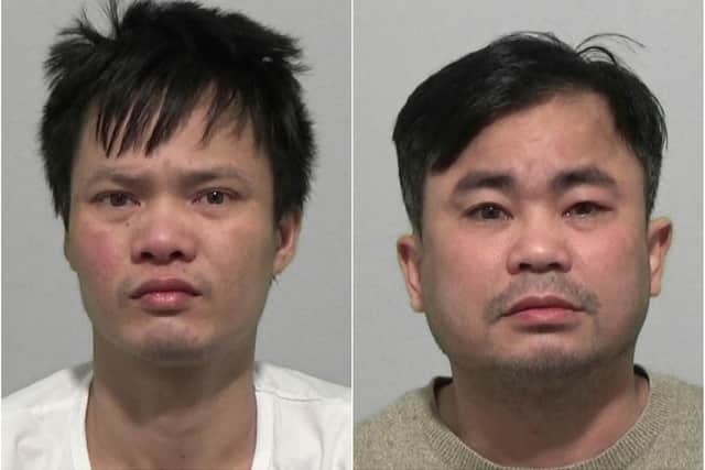 Toan Nguyen (left) and (right) Thiet Bui, aka Le Minh