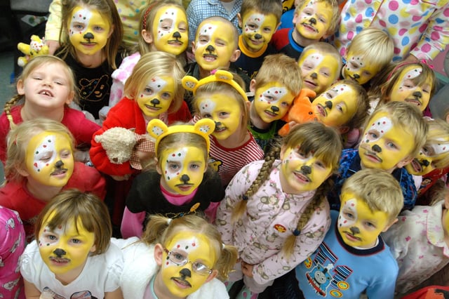 Pudsey had lots of supporters at Westoe Crown Primary School in 2009 but can you spot someone you know?