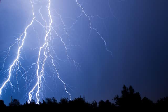 The North East has been told to expect thunderstorms and heavy showers in a warning from the Met Office.