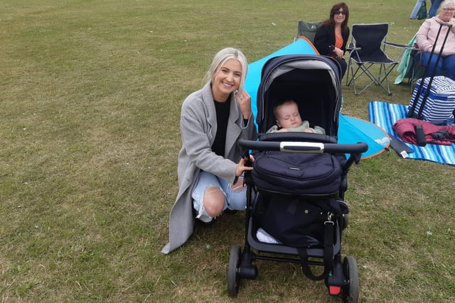 And some brought young ones with them - although Kendall Graham, 24, from South Shields, said last weekend's disorder had given her pause for thought before bringing daughter Harlow Stafford, aged eight months.