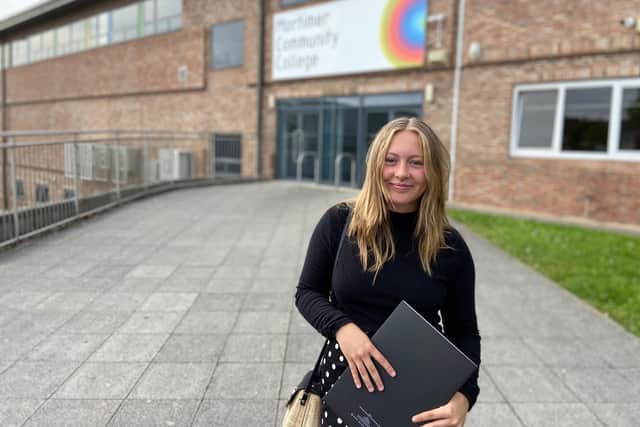 Mortimer student Tilly Stoker-Yorston was delighted with her GCSE results.