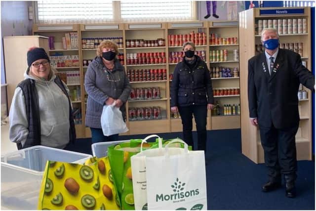 Bede’s Helping Hands food bank, founded by Tracy Beaton, was visited by Jarrow MP Kate Osborne, Cllr Steve Dean and Cllr Margaret Peacock.
