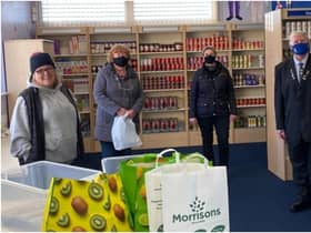 Bede’s Helping Hands food bank, founded by Tracy Beaton, was visited by Jarrow MP Kate Osborne, Cllr Steve Dean and Cllr Margaret Peacock.