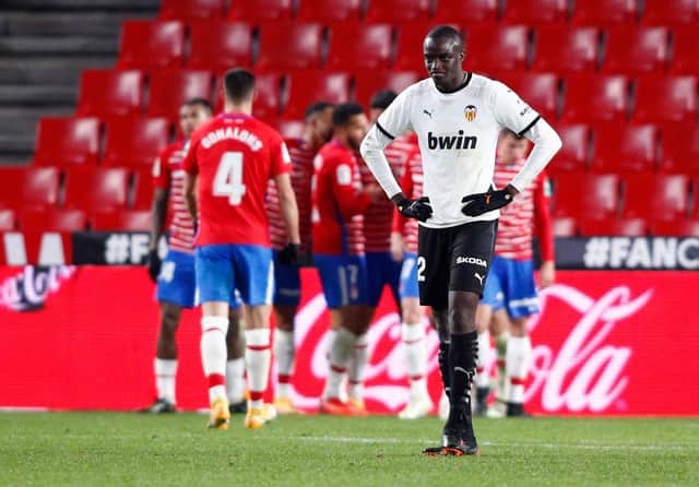 Valencia defender Mouctar Diakhaby linked with Newcastle United. (Photo by Fran Santiago/Getty Images)