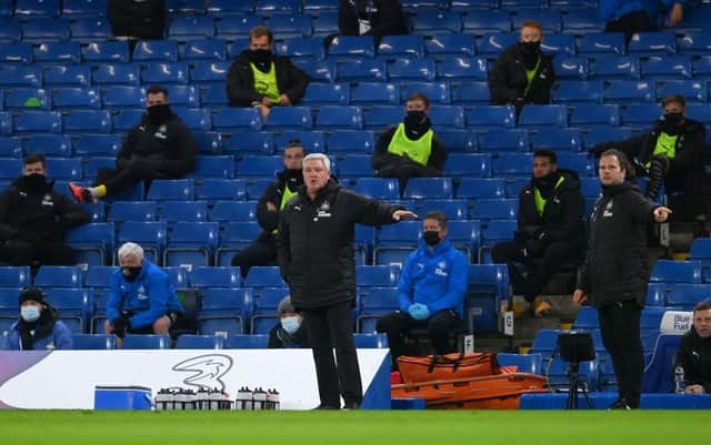 Newcastle United head coach Steve Bruce. (Photo by Mike Hewitt/Getty Images)