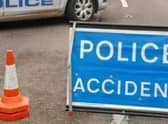 Police are attending a two vehicle accident on the A1M northbound carriageway.