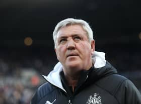 NEWCASTLE UPON TYNE, ENGLAND - FEBRUARY 29: Steve Bruce, Manager of Newcastle United looks on prior to the Premier League match between Newcastle United and Burnley FC at St. James Park on February 29, 2020 in Newcastle upon Tyne, United Kingdom. (Photo by Ian MacNicol/Getty Images)