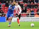 Nathan Broadhead playing for Sunderland.