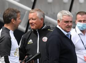 Chris Wilder and Steve Bruce will lock horns when Sheffield United welcome Newcastle United to Bramall Lane tomorrow evening.  (Photo by MICHAEL REGAN/POOL/AFP via Getty Images)