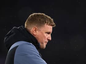 Newcastle United head coach Eddie Howe. (Photo by Alex Pantling/Getty Images)