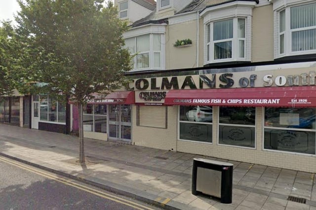 Colmans of South Shields, on Ocean Road, was given a five star food hygiene rating on December 17, 2020.