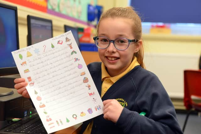 Hedworth Lane Primary School pupil Isabella Mowatt, 10, has won an IT literacy package for the school thanks to her prize winning poem.