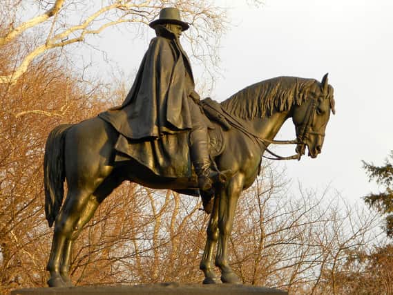 A monument to Ulysses S. Grant in Philadelphia