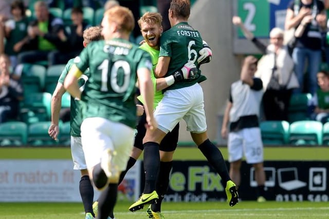Mark Oxley: League debuts don't get much more memorable than this - the Hibs goalkeeper scored with his own clearance in a 2-1 win over Livingston in 2014.