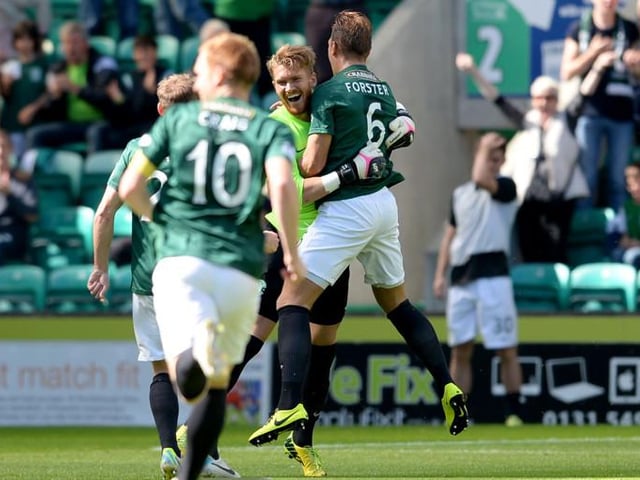 Mark Oxley: League debuts don't get much more memorable than this - the Hibs goalkeeper scored with his own clearance in a 2-1 win over Livingston in 2014.