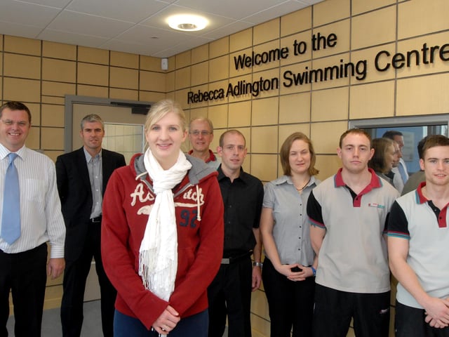 A ‘Poolview’ system will be installed ‘to enhance pool supervision and create a safer swimming environment’ at the Rebecca Adlington Swimming Centre, named after Mansfield swimming star Rebecca Adlington, front.