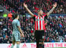 SUNDERLAND, ENGLAND - JANUARY 31: Connor Wickham of Sunderland appeals during the Barclays Premier League match between Sunderland and Burnley at Stadium of Light on January 31, 2015 in Sunderland, England.  (Photo by Mark Runnacles/Getty Images)