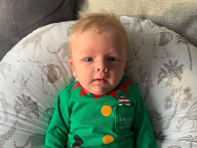 Five-week-old Noah. Picture: Chloe Adshead