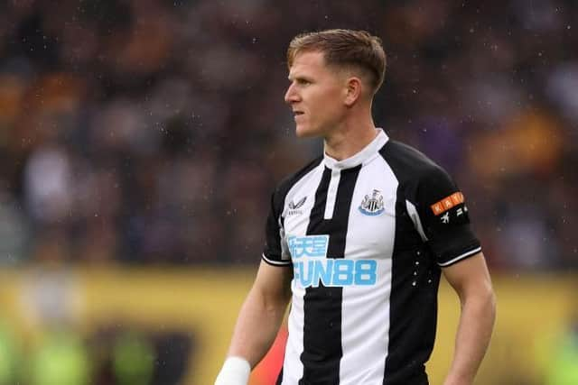 Matt Ritchie has praised Eddie Howe for Newcastle United's Premier League survival (Photo by Naomi Baker/Getty Images)