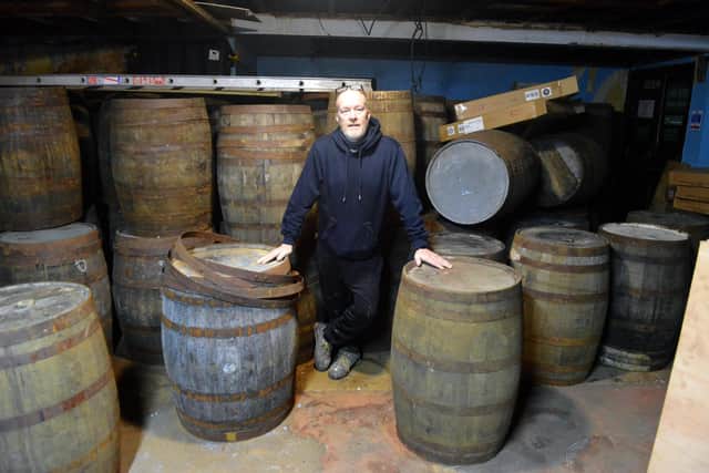 Brian already runs The Tuppence Trader, a business selling wooden whisky barrels, from the former Perseverance Club.
