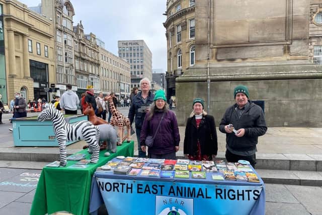 Members of the North East Animal Rights Group