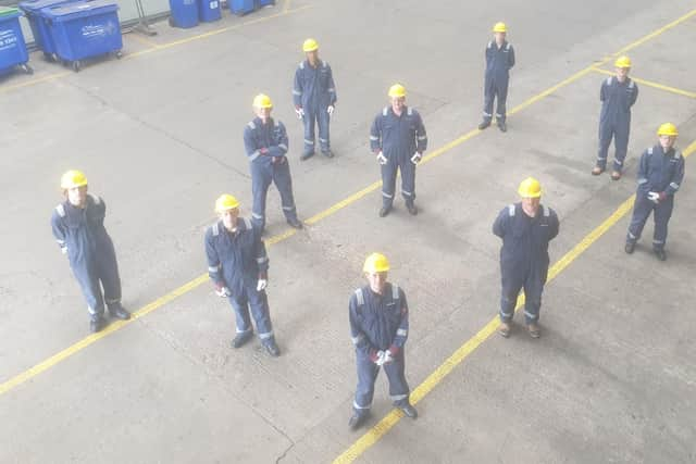 A previous intake of A&P apprentices