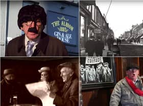 Jess McConnell (top, left); Jarrow, in days gone by (top, right); the documentary film looks at the social functions pubs have played in the town since its industrial heyday (bottom, left); one of the film's pub crusaders (bottom, right)