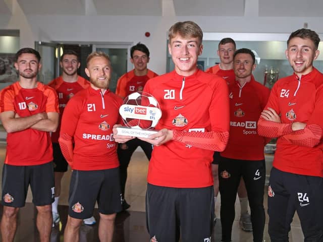 Sunderland winger Jack Clarke is the Sky Bet Championship Goal of the Month winner for September.