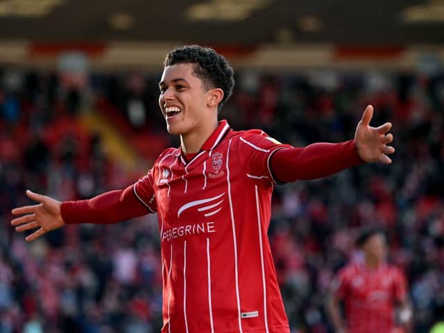 Brennan Johnson celebrates his crucial goal