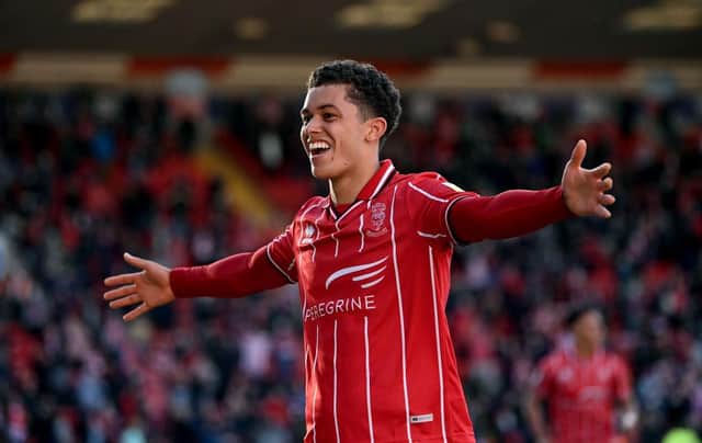 Brennan Johnson celebrates his crucial goal