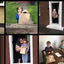 Some of the families who have been helped by Bright Futures during the pandemic.
