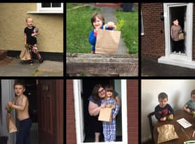 Some of the families who have been helped by Bright Futures during the pandemic.