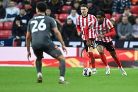 Pierre Ekwah Sunderland AFC 1-1 Bristol City F C EFL Championship Stadium Of Light 18-02-23. Picture by FRANK REID