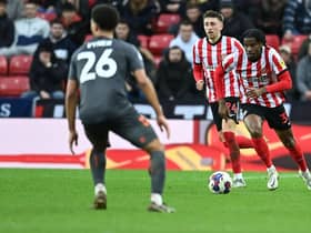 Pierre Ekwah Sunderland AFC 1-1 Bristol City F C EFL Championship Stadium Of Light 18-02-23. Picture by FRANK REID