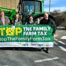 Durham farmers outside Durham County Council