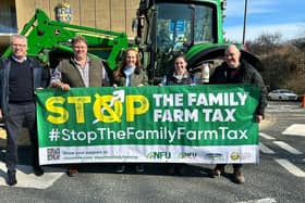 Durham farmers outside Durham County Council