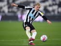 Anthony Gordon of Newcastle United during the Premier League match between West Ham United and Newcastle United at London Stadium on April 05, 2023 in London, England. (Photo by Justin Setterfield/Getty Images)
