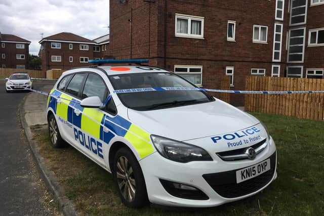 Residents were unable to get in or out of the flats while inquiries were carried out on Tuesday.