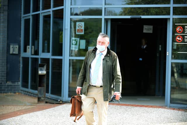 Jeff Milburn leaves South Tyneside Magistrates Court.