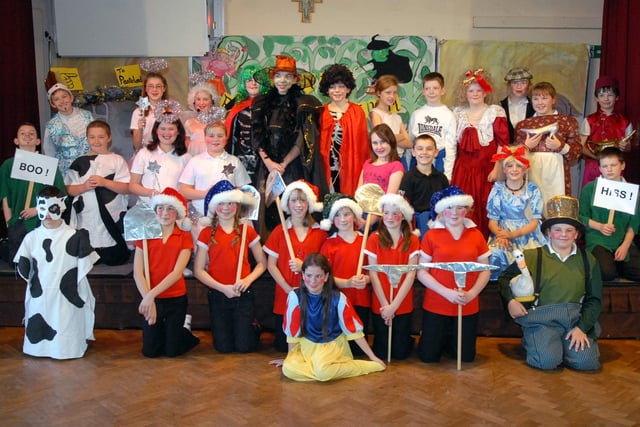 Santa's helpers, a villain,  angels and a princess. What more could you ask for in the St Oswald's Catholic Primary School Christmas production in 2006.