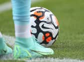Nike Strike Aerowsculpt Official Premier League ball. (Photo by Lewis Storey/Getty Images)