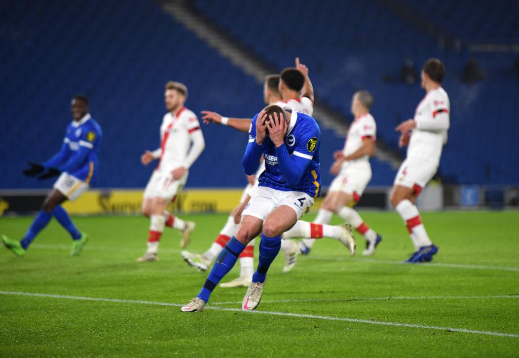 Brighton and Hove Albion have an awful shots-per-goal ratio in the Premier League this season. (Photo by Mike Hewitt/Getty Images)