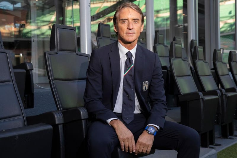 Head coach of Italy Roberto Mancini is a former Manchester City, Lazio, Inter Milan and Zenit boss.