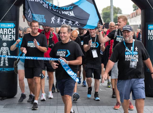 Jeff in support of Prostate Cancer UK.