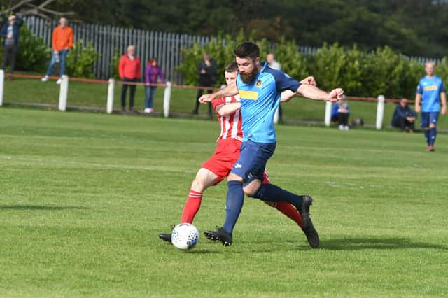 Hebburn Town  (blue) will tackle North Shields in the FA Vase, on Saturday.