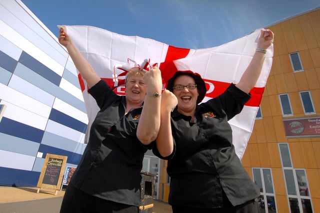 Roselyn Milne and Marie Scott were ready for World Cup fever at The Dunes in 2010. Remember this?