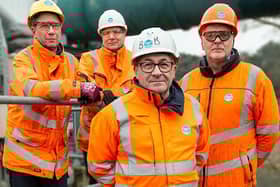 Marcus, Dave, Bob and John - Thames Water workers at Mogden Sewage Treatment Works - told it how it is in the documentary Thames Water: Inside the Crisis (Picture: BBC/Brinkworth Productions/Catherine Harte)
