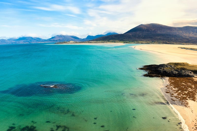 Located in the Outer Hebrides, the Isle of Harris offers outstanding golden beaches and turquoise seas. Visit westharristrust.org for information on where to camp.