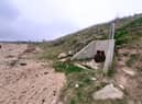 The Whitburn Long Sea Outfall sewer overflow.