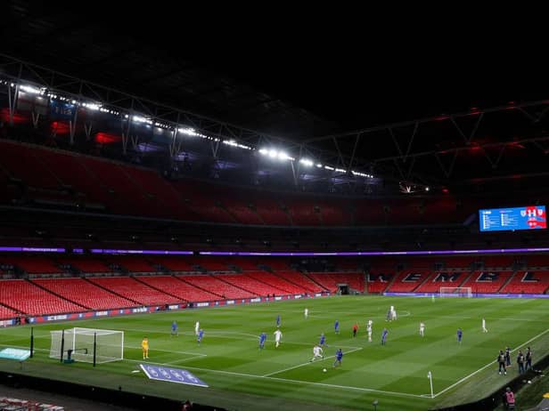 Wembley Stadium.